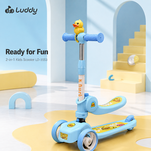 Luddy, meilleur cadeau de Noël, <span class=keywords><strong>tricycle</strong></span> convertible 3 en 1 pour tout-petits, poussette pour bébé, <span class=keywords><strong>draisienne</strong></span>, jouet à roulettes pour garçons et filles - Product Image 4