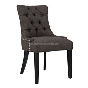 <span class=keywords><strong>Chaise</strong></span> de salle à manger française capitonnée en bois de chêne massif, design moderne, convertible pour la maison ou le <span class=keywords><strong>bar</strong></span> à domicile, style en bois massif - Product Image 3