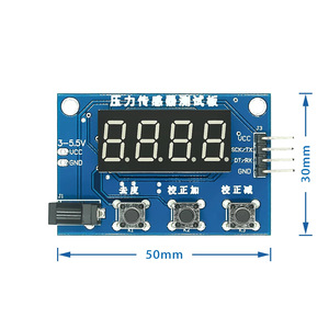 HX711 เซ็นเซอร์วัดน้ำหนักโมดูลจอแสดงผลดิจิตอล 3461AS1-7.3 ปุ่มควบคุม 3-5V อินพุตสำหรับการวัดขนาดอิเล็กทรอนิกส์ - Product Image 2