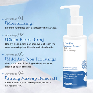 Solution <span class=keywords><strong>micellaire</strong></span> bio démaquillante hydratante douce de marque privée pour les lèvres et les yeux - Product Image 4