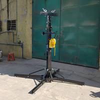 Torre Elevadora de Manivela de Alta Resistencia de 6 Metros, Capacidad de Carga de 500 KG/Set, Altura Ajustable, para Colgar LED, Altavoces