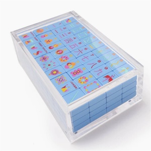 Acrylic Eco-friendly 3mm Display Box with Customized Color and Custom Logo for Mahjong Line Tiles Yageli Brand <b>Model</b> Candy - Product Image 1