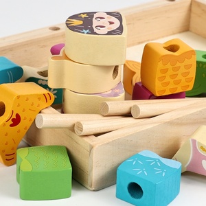 Caja <span class=keywords><strong>de</strong></span> Juguetes Apilable <span class=keywords><strong>de</strong></span> Madera con Accesorios <span class=keywords><strong>de</strong></span> 4 Estilos para Vestir y Expresar Meme, con Tarjetas <span class=keywords><strong>de</strong></span> Desafío <span class=keywords><strong>de</strong></span> Doble Cara, Juguetes para Niños - Product Image 3