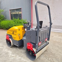 Rouleau compresseur vibrant à double tambour avec moteur Changchai EPA, 2,5 tonnes, 70 Hz de vibration, pompe hydraulique Eaton, équipement de construction