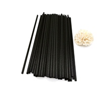 Bâtonnets diffuseurs en fibre noire 4mm*19cm, bâtonnets de parfum noirs