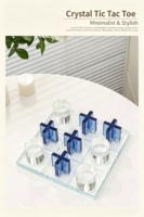 Échiquier en cristal bleu de haute qualité, design unique et exquis, apparence attrayante, échiquier artisanal