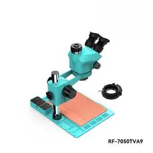 Microscopio Stereo Trinoculare RF4 RF-7050TVA9 con Zoom 7-50X, Base Grande Antipolvere per Riparazione <span class=keywords><strong>Cellulari</strong></span> e Formazione - Product Image 4