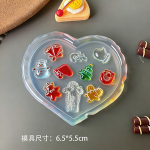 Moldes de silicona 3D para uñas, 18 estilos, patrón navideño, molde para tallar, para decoración de uñas DIY, herramienta de manicura - Product Image 4