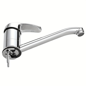 Robinet de lavabo à bec long monté sur le pont, corps en laiton et poignée en alliage de zinc, vente chaude - Product Image 2