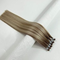 Extensions de cheveux vierges fines et invisibles Genius Weft, qualité usine, cuticules alignées, ombrées, vente en gros