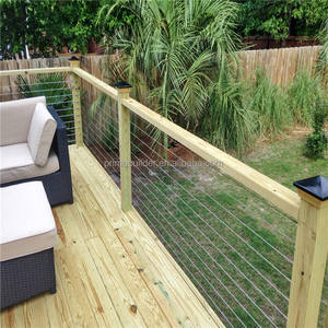 Balustre <span class=keywords><strong>de</strong></span> <span class=keywords><strong>Terrasse</strong></span> <span class=keywords><strong>en</strong></span> Acier Inoxydable 304 Brossé, Câble <span class=keywords><strong>en</strong></span> <span class=keywords><strong>PVC</strong></span> pour Balcon, Rampe d'Escalier, Plancher, <span class=keywords><strong>Balustrade</strong></span> - Product Image 4
