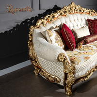 Ensemble de canapés en bois massif de style européen de luxe avec fauteuil inclinable haut de gamme sculpté à la main pour le salon