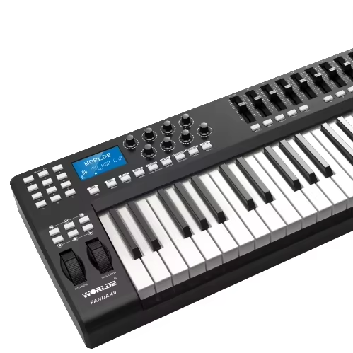 PANDA49 MIDI Controller Best-selling 49 Velocity Keys 8 RGB MIDI Keyboard Home Studio Recording Live Gigs Music Production