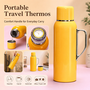 Custom Logo 316 Steel Mechanical Temp Display Tea Separation Drinkware For Home Travel Gift Insulated <b>Flask</b> Thermal Water Bottle - Product Image 3
