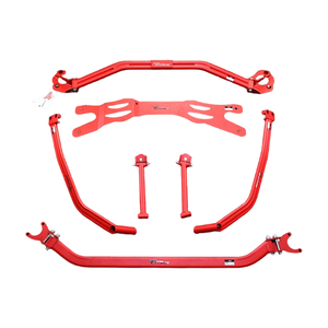 Barre de renforcement inférieure du châssis pour suspension E46 Série 3 - Acier et aluminium de haute qualité pour barre de renforcement et tour de suspension - Product Image 1