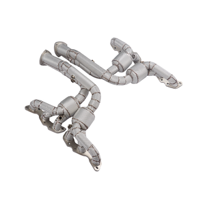 Colector de escape de alto flujo de acero inoxidable SS304 con tubos de escape y escudo térmico para <span class=keywords><strong>Aston</strong></span> <span class=keywords><strong>Martin</strong></span> <span class=keywords><strong>DB9</strong></span> 6.0 V12 que reduce la contrapresión - Product Image 6