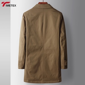 TIMETEX hommes 2025 automne-hiver mi-long Trench-coat épais doublure intérieure chaud confortable vêtements d'extérieur pour les jeunes - Product Image 3