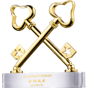 مخصصة شكل فريد المعادن الحرف اليدوية الكأس جوائز معدنية شكل مفتاح جائزة - Product Image 5