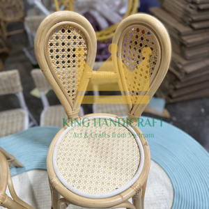 Silla de ratán hecha a mano de diseño personalizado para niños, fabricante OEM ODM, muebles naturales para bebés para decoración de asientos en interiores y exteriores - Product Image 1