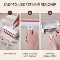 Rouleau anti-poils portable multi-surfaces, réutilisable pour enlever les poils de chat et de chien, adapté aux meubles et aux canapés