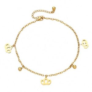 เครื่องประดับวันสแควร์ YF0026 เครื่องประดับมือ ยุโรป สหรัฐอเมริกา แฟชั่นข้ามพรมแดน สร้อยข้อมือสแตนเลสชุบทอง ดีไซน์ยูนิเซ็กส์ สไตล์โจ๊กเกอร์ - Product Image 5