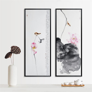 Áp Phích Vải Bố Hình Hoa Sen Hình Chim Chuồn Chuồn Tranh Sơn Dầu Trang Trí Nghệ Thuật Tại Nhà Trên Vải Bố Áp Phích In Tranh Nghệ Thuật - Product Image 6