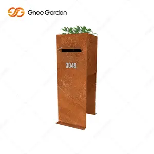 Cast Garden European Style Standing Antique Outdoor Mail Box