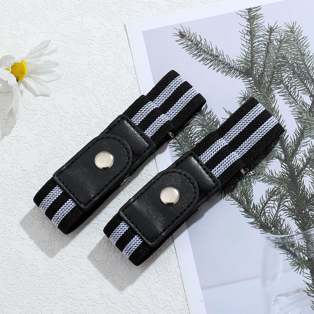 Paire de rayures noires et blanches