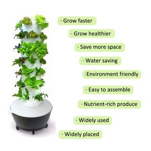 Torre de Cultivo Vertical Hidropónico y Aeropónico de 6 Niveles para Jardín Interior y Agricultura Doméstica - Product Image 3