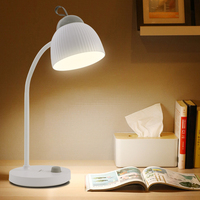 Lampe de lecture LED rechargeable pour la protection des yeux, lampe de table pour la maison avec port d'entrée TYPE-C, lampe de bureau
