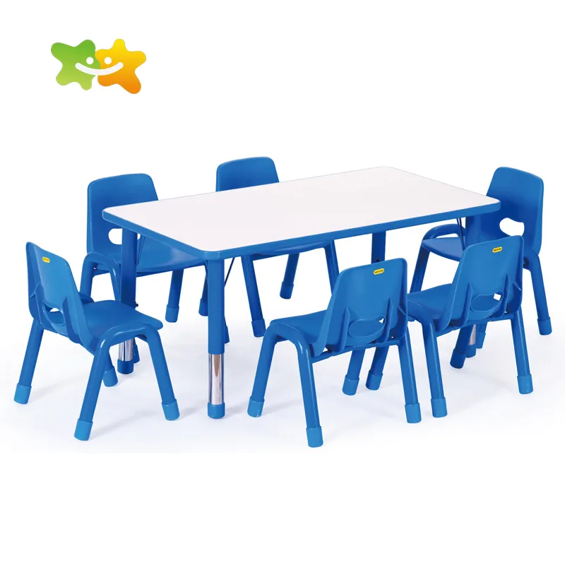 أثاث رياض الأطفال كرسي طاولة بلاستيكية للطلاب في مرحلة ما قبل المدرسة للأطفال