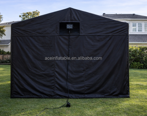 Moniteur de lancement de simulateur de golf extérieur intérieur Portable frapper la baie simulateur de golf écran d'impact tente de boîtier de golf gonflable - Product Image 6