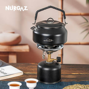 Bouilloire d'extérieur NURGAZ 1L en acier inoxydable, théière légère pour le camping et les voyages - Product Image 3