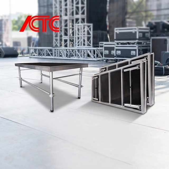 High Quality Low Price Foldable Portable Modular Aluminum Alloy Heavy Duty Stage with Quick Installation for Event