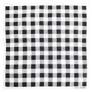 Voorraadcontrole 100% katoenen gingham ruitjes groothandel aangepaste logo bedrukking patroon buitengebruik vierkante <span class=keywords><strong>bandana</strong></span> - Product Image 3