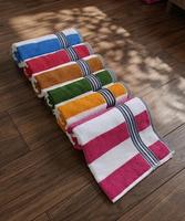 POOL TOWEL Modern Checkered Cotton Beach Towel Rectangle Quick-Dry Summer Adult Use Woven Style