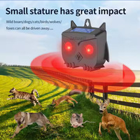 Dispositifs de dissuasion pour animaux à énergie solaire répulsif solaire ultrasonique étanche pour animaux avec protection continue de 24 heures