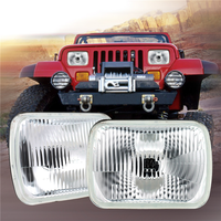 5X7 ''phare Semi scellé Rectangle métal phare Kit H4 ampoule halogène 6052 voiture avant Signal lumineux indicateur clignotant