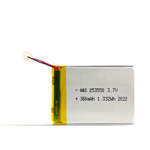 Lithiun baterías <span class=keywords><strong>3</strong></span>,7 V 360mah lipo batería recargable auriculares con PCB - Product Image 2