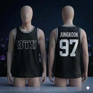 OEM ODM เสื้อบาสเก็ตบอลสั่งทำเสื้อกล้าม Bangtan kpop RM Jin Suga Jimin <span class=keywords><strong>V</strong></span> jungkook 9297 - Product Image 6