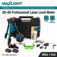 Niveau laser à faisceau vert haute précision 4D 16 lignes |   Niveau laser croisé 360° auto-nivelant |   Outil de pose de carrelage pour la rénovation de la maison (DIY)