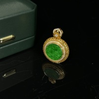 Pendentif en jadéite birmane naturelle de qualité A, forme ronde, jadéite verte de haute qualité, pendentif en jadéite pour femmes, cadeau en jadéite (avec NGTC)