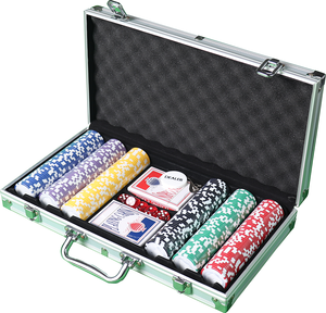 Lot de 100 jetons de poker de casino Texas Hold'em avec étui en aluminium pour Blackjack, <span class=keywords><strong>Roulette</strong></span> et Cartes <span class=keywords><strong>à</strong></span> Jouer – Vente en Gros - Product Image 5