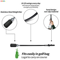 Appareil d'entraînement de golf transfrontalier avec son, pour la pratique en intérieur, bâton d'exercice à poignée ergonomique, tête antidérapante en acier inoxydable