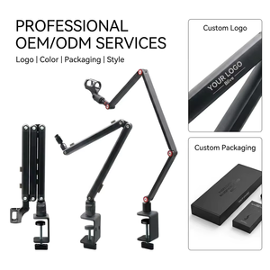 Support <span class=keywords><strong>de</strong></span> <span class=keywords><strong>microphone</strong></span> professionnel <span class=keywords><strong>de</strong></span> studio en métal robuste pour podcast, bras articulé pour micro SM7B, fourni en gros par une usine avec 18 ans d'expérience - Product Image 5