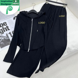 Ensembles de vêtements pour femmes gris décontractés, amincissants, à prix abordable, deux pièces - Product Image 3
