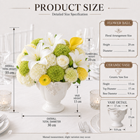 Urne sur piédestal en porcelaine blanche gaufrée, grande décoration florale de table pour mariage, centre de table décoratif pour arrangements floraux