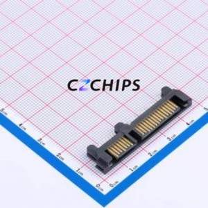 SATA-ZL-PWB Hard Drive Connector (SAS/SATA/M.2) Through hole Component (THT) Connector SATA Male 22P Clamp Plate - Product Image 1