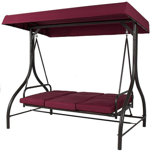 En plein air <span class=keywords><strong>3</strong></span> Sièges Balançoire Chaise Suspendue Avec Auvent - Product Image 3