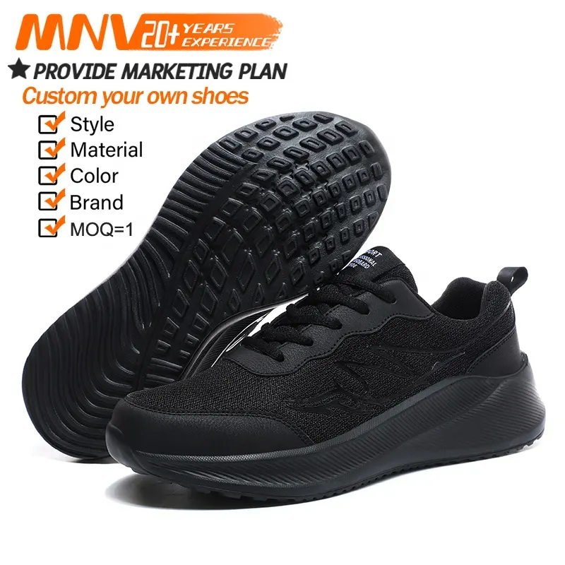 Big Size Breathable China Maker Custom Logo Comfortable Footwear Trainers Fitness Walking Casual Running Shoes Men